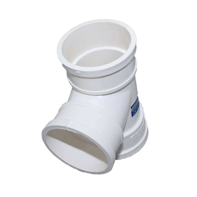 Y Tee Cross Pipe Fittings 0.2mpa For PVC Drainage Water Professional