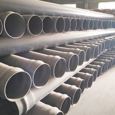 China Suppliers Plumbing 8 Inch PVC U Pipes Thin Wall Large Diameter For Water Supply