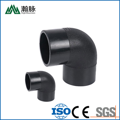 HDPE Pipe Fittings Connector Equal Elbow 90 45 Pipe Fittings Hot Fusion