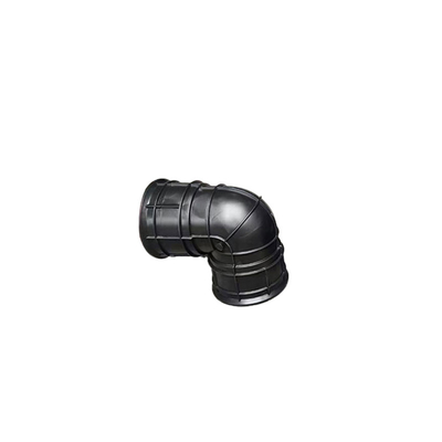 Hdpe Double Wall Corrugated Pipe Fittings Corrugated Pipe Elbow 90 ° 45 °  Joint