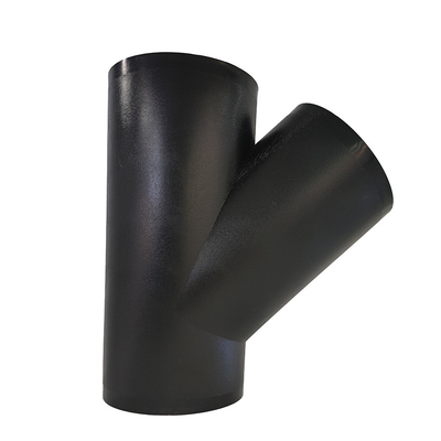 Buttfusion Connection Hdpe Drainage Pipe Fittings Y Type Tee Siphon Drain