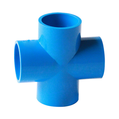 Blue Color PVC Drainage Water Pipe Fittings Large Diameter 90 Deg Elbow