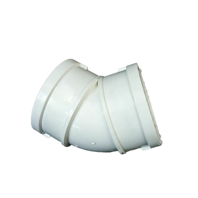 45 Degree PVC Drainage Pipe Fittings Elbow Quick Connector