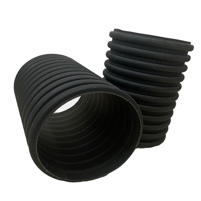 500mm 630mm HDPE Double Wall Corrugated Pipe PE100 Plastic Water Drainage