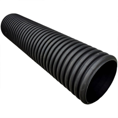 Customized HDPE Double Wall Corrugated Drainage Pipe Plastic Anti Aging