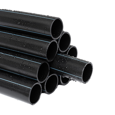 8inch Pe100 HDPE Water Supply Pipe Thickness Plastic Tubing Black Customized