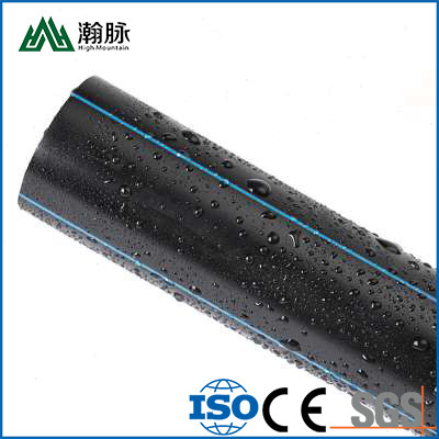 High Density HDPE Black PE Water Supply Tap Drinking Pipe DN25mm