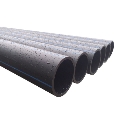 160mm Hdpe Water Supply Pipes Black And Blue Pe100 Sdr 17 For Conveying Water