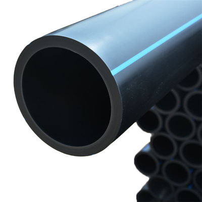 160mm Hdpe Water Supply Pipes Black And Blue Pe100 Sdr 17 For Conveying Water