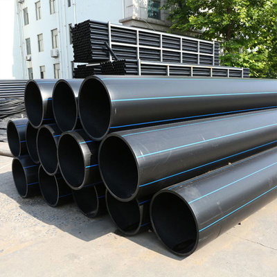 Black Color Hdpe Water Supply Drainage Sewage Pipe Irrigation DN25mm Crack Resistance