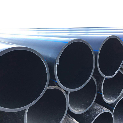 Raw Material Hdpe Water Supply Pipe Drainage And Sewage Black  PE100