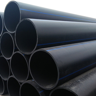 Drainage Pe100 Hdpe Water Supply Sewage Pipe Customized Dimension DN65mm