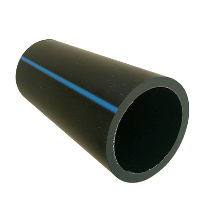 Pe100 Water Supply Pipe Pn8 Water Irrigation Pipe With Blue Stripe Hdpe Pipe