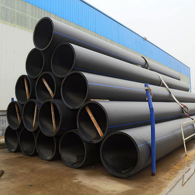 Customizable PE100 HDPE Water Supply Pipes Corrosion Resistant Black Or Blue Moulding Services Available
