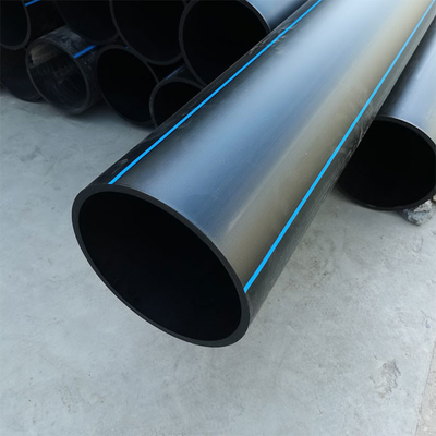 Customizable pe water pipe Black/Blue Strip Corrosion Resistant