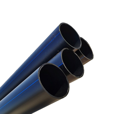 Customizable pe water pipe Black/Blue Strip Corrosion Resistant