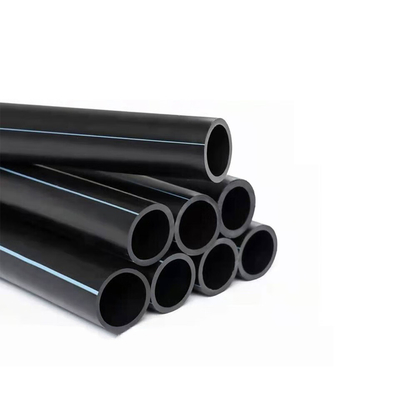 PE100 Black/Blue Stripe HDPE Water Supply Pipes for Corrosion Resistance