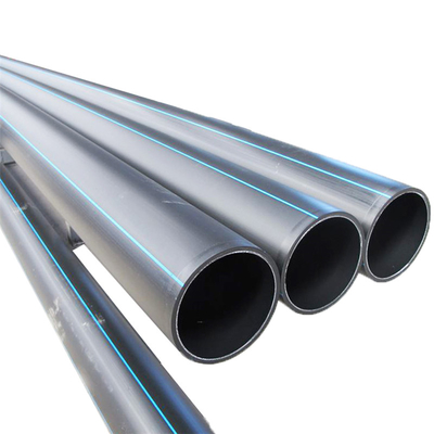 PE Blue Or Black With Blue Strip HDPE Water Pipe For Water Supply Application