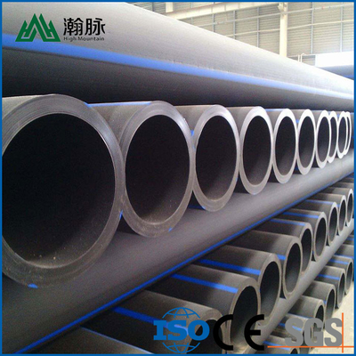 PE Hdpe Water Pipe / Pe Water Pipe in Black Custom Sizes ISO Certified