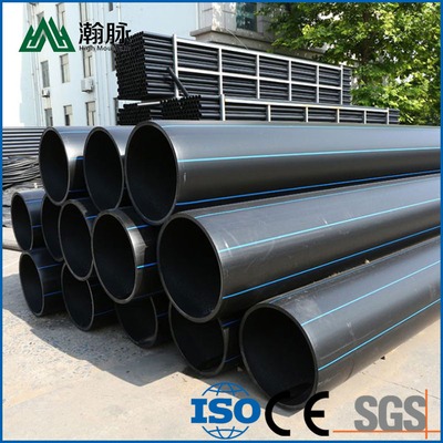 DN16mm-1800mm Hdpe Pipe Pe Pipe Certified To ISO9001 In Blue Or Black
