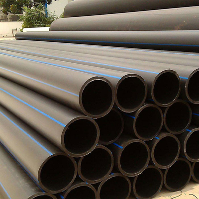 PE Hdpe Water Pipe / Pe Water Pipe in Black Custom Sizes ISO Certified
