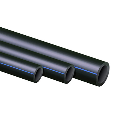 Corrosion Resistant HDPE Water Supply Pipes DN16mm-1800mm Blue Or Black With Blue Strip