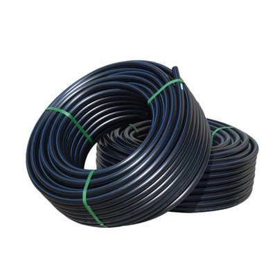 Corrosion Resistant HDPE Water Supply Pipes DN16mm-1800mm Blue Or Black With Blue Strip