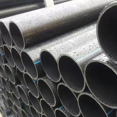 PE HDPE Water Supply Pipes Blue Or Black With Blue Strip For Water Supply And Drainage With Blue Strip PE