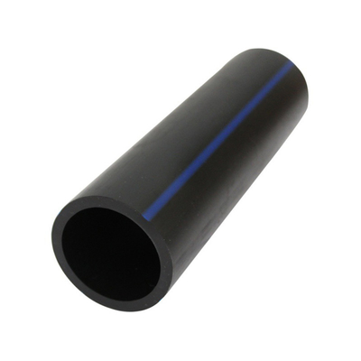 As Customized Size HDPE Water Supply Pipes Thickness 2.3mm-117.6mm Blue Or Black With Blue Strip