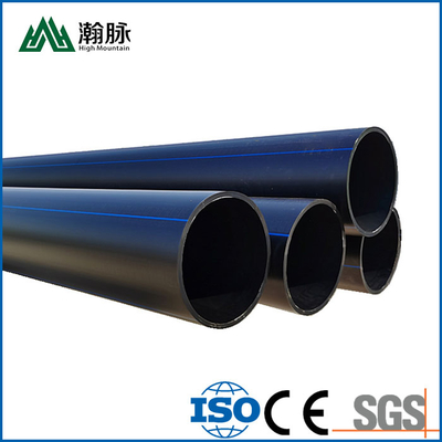 ISO9001 Certification for HDPE Water Supply Pipes Corrosion Resistant Black