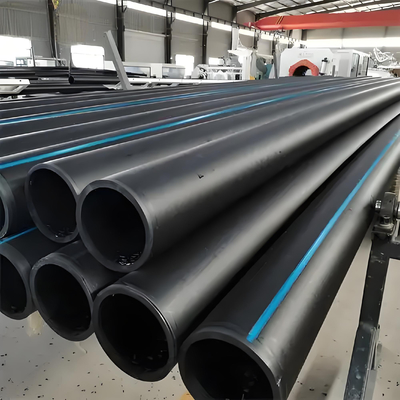 ISO9001 Certification for HDPE Water Supply Pipes Corrosion Resistant Black