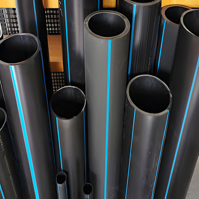 ISO9001 Certification for HDPE Water Supply Pipes Corrosion Resistant Black
