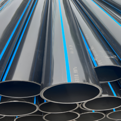 Black Plastic HDPE Water Supply Pipes for Water Transportation