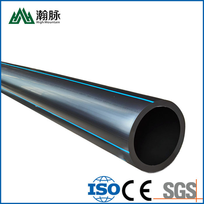 Hot Melt Black HDPE Water Supply Pipes Polyethylene PE 100 Solid Wall Drainage Pipe