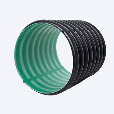 Steel Belt HDPE Corrugated Polyethylene Drainage Pipes Reinforced Hollow Winding