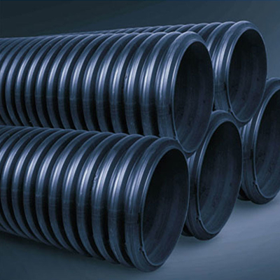 Steel Belt HDPE Corrugated Polyethylene Drainage Pipes Reinforced Hollow Winding