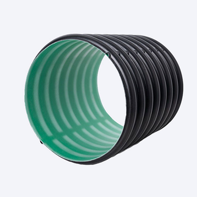 Double Wall Corrugated HDPE Drainage Pipes Reinforced For Sewage