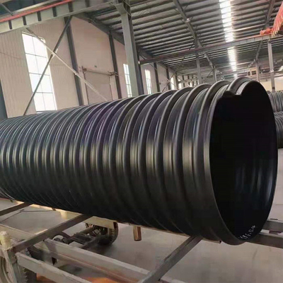 Dn300 Winding HDPE Drainage Pipes Spiral HDPE Corrugated Perforated Pipe