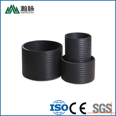Corrugated HDPE Drainage Pipes Wellbore Carat Double Wall For Sewage