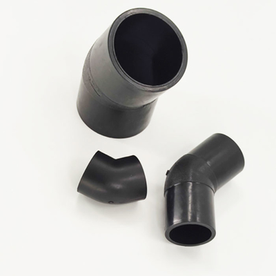 Drainage Irrigation HDPE Pipe Fittings 90 45 Degree Elbow Sewage Pipe Joint