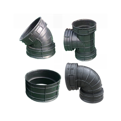 Double Wall HDPE Pipe Fittings 90 Degree Elbow Corrugated Pipe Tee