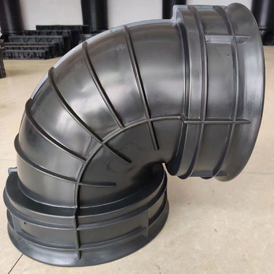 Double Wall HDPE Pipe Fittings 90 Degree Elbow Corrugated Pipe Tee