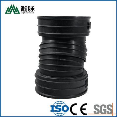 HDPE Corrugated Pipe Fittings Joint Double Wall 90 Degree Elbow Tee