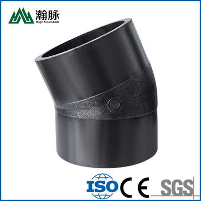 Small Butt Welding Pipe Fitting Hot Melt 90 110 160mm HDPE Pipe Bend