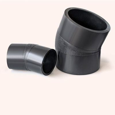 Small Butt Welding Pipe Fitting Hot Melt 90 110 160mm HDPE Pipe Bend