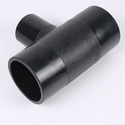 Hot Melt HDPE Pipe Fittings 75 90 110 125 160 200mm HDPE Reducing Tee