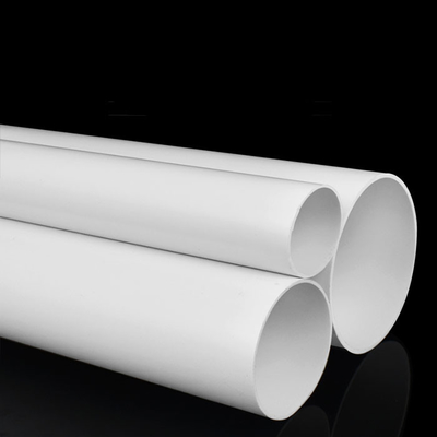 White PVC Drainage Pipes Dia 50mm 110mm 160mm Coated PVC Ventilation Pipe