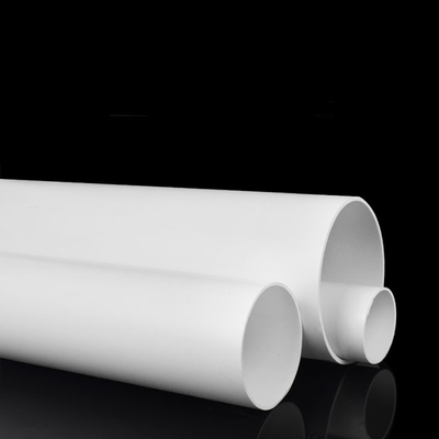 White PVC Drainage Pipes Dia 50mm 110mm 160mm Coated PVC Ventilation Pipe