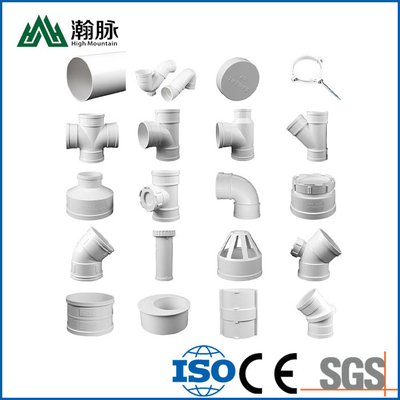 White 75mm PVC Tube Fittings 50mm Downpipe Direct 110mm Drainage Pipe Fittings