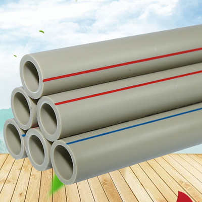 Gray PPR Water Supply Pipes 20/25/50mm Hot Melt Thickened 1 Inch PPR Pipe